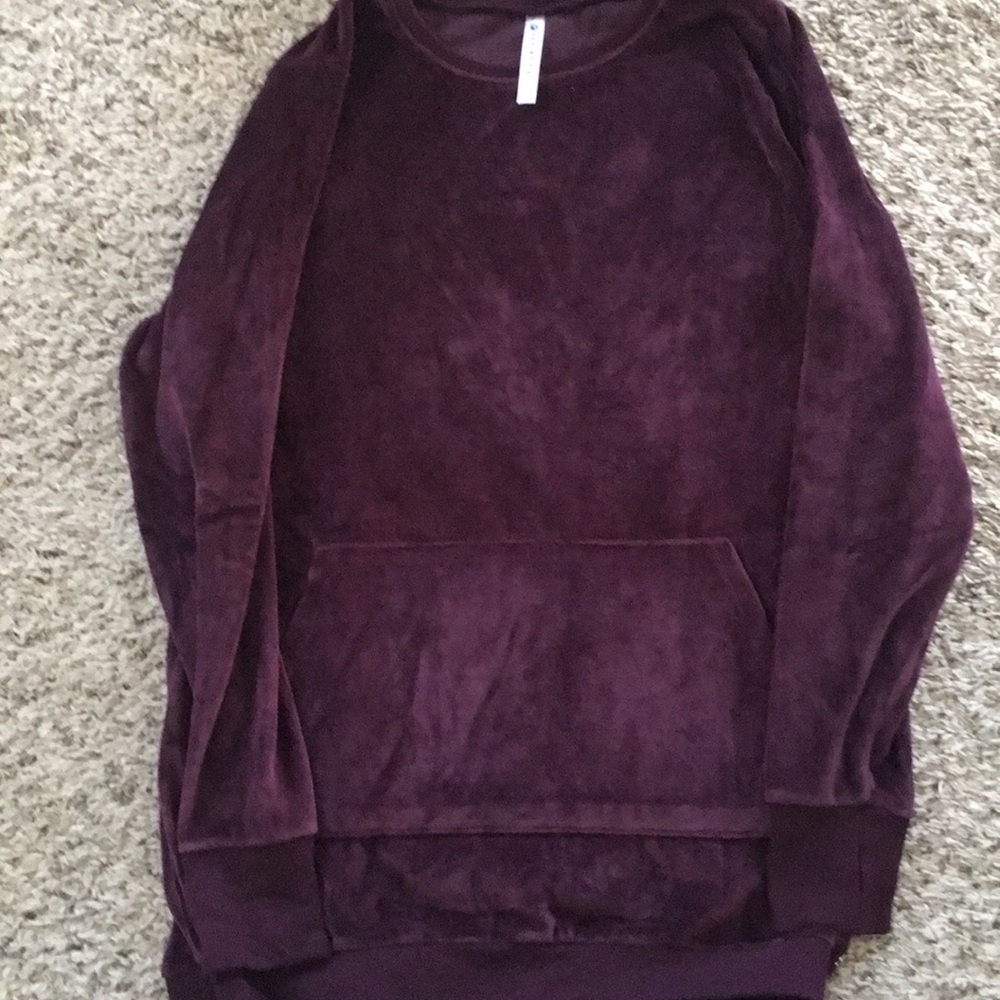 Velour pocket tunic